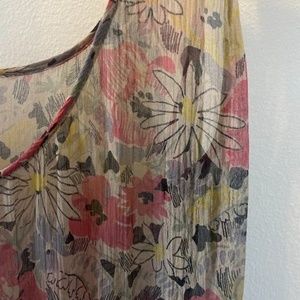 Gorgeous Ralph Lauren 100% sheer silk floral maxi dress, size 1 (XS)